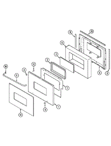 04 - Door-Lower (Cwe5800acb / Ace) parts for Maytag Oven CWE5800ACB from AppliancePartsPros.com