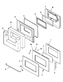 04 - Door-Upper (Cwe5800acs) parts for Maytag Oven CWE5800ACS from AppliancePartsPros.com