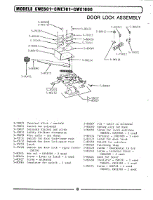 05 - Door Lock Assembly parts for Maytag Oven CWE601 from AppliancePartsPros.com