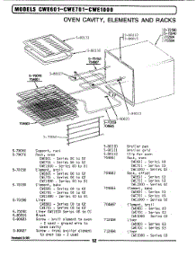 06 - Elements & Racks parts for Maytag Oven CWE601 from AppliancePartsPros.com