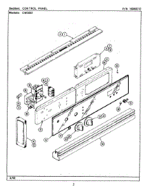 03 - Control Panel parts for Maytag Oven CWE602 from AppliancePartsPros.com