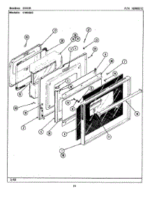 04 - Door parts for Maytag Oven CWE602 from AppliancePartsPros.com