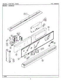 03 - Control Panel parts for Maytag Oven CWE6020ACB from AppliancePartsPros.com