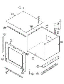 02 - Body parts for Maytag Oven CWE6200ACB from AppliancePartsPros.com