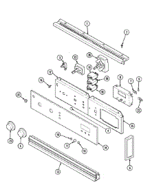 03 - Control Panel parts for Maytag Oven CWE6200ACE from AppliancePartsPros.com
