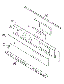02 - Control Panel parts for Maytag Oven CWE6830ACB from AppliancePartsPros.com