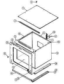 02 - Body parts for Maytag Oven CWE7000ACB from AppliancePartsPros.com