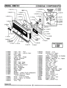 02 - Control Panel (Cwe701) parts for Maytag Oven CWE701 from AppliancePartsPros.com