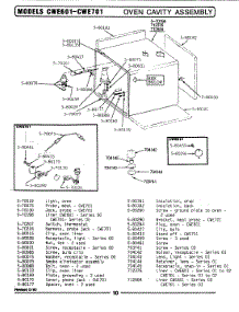 07 - Oven Cavity Assembly (Cwe601, Cwe701) parts for Maytag Oven CWE701 from AppliancePartsPros.com
