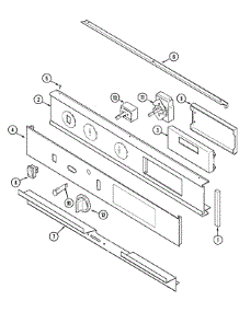 02 - Control Panel parts for Maytag Oven CWE7830ACB from AppliancePartsPros.com