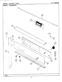 02 - Control Panel (Cwe9000acb) parts for Maytag Oven CWE9000ACB from AppliancePartsPros.com