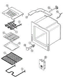 06 - Oven parts for Maytag Oven CWE9000BCB from AppliancePartsPros.com