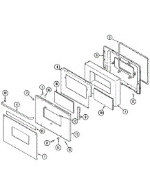 03 - Door (Ser. Pre. 15) parts for Maytag Oven CWE9000CDE from AppliancePartsPros.com