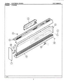 04 - Control Panel parts for Maytag Oven CWE9900 from AppliancePartsPros.com