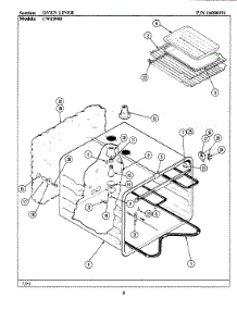07 - Oven Liner parts for Maytag Oven CWE9900 from AppliancePartsPros.com