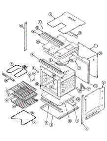 03 - Oven / Body parts for Admiral Oven CWEA100ACB from AppliancePartsPros.com