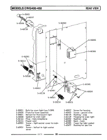 07 - Rear View parts for Maytag Oven CWG300 from AppliancePartsPros.com