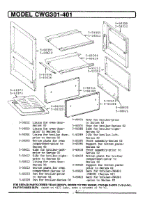 04 - Oven Assembly parts for Maytag Oven CWG301 from AppliancePartsPros.com