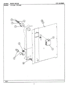 02 - Body-Rear parts for Maytag Oven CWG302 from AppliancePartsPros.com