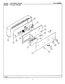 03 - Control Panel parts for Maytag Oven CWG302 from AppliancePartsPros.com