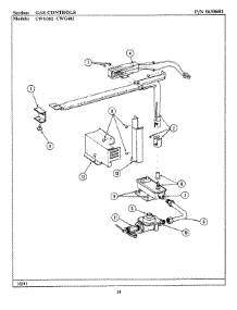 06 - Gas Controls parts for Maytag Oven CWG302 from AppliancePartsPros.com