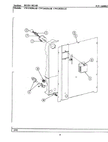 03 - Body-Rear parts for Maytag Oven CWG3020AAE from AppliancePartsPros.com