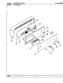 04 - Control Panel parts for Maytag Oven CWG3020AAE from AppliancePartsPros.com