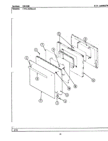 05 - Door parts for Maytag Oven CWG3020AAE from AppliancePartsPros.com
