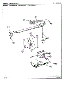 06 - Gas Controls parts for Maytag Oven CWG3020BAB from AppliancePartsPros.com