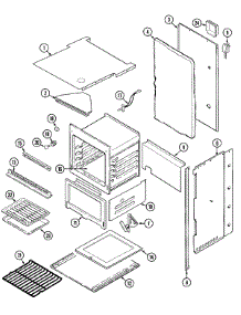 04 - Oven / Body (Stl) parts for Maytag Oven CWG3100AAS from AppliancePartsPros.com