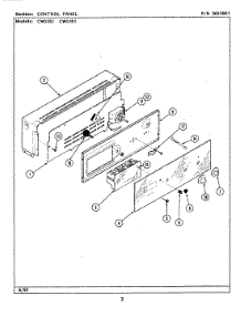 02 - Control Panel parts for Maytag Oven CWG351 from AppliancePartsPros.com