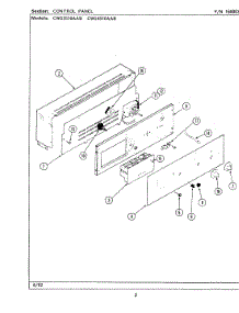 02 - Control Panel parts for Maytag Oven CWG3510AAB from AppliancePartsPros.com