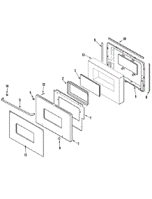 02 - Door (Upper & Lower) parts for Maytag Oven CWG3600AAS from AppliancePartsPros.com