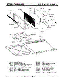 02 - Drawer Assembly parts for Maytag Oven CWG400 from AppliancePartsPros.com
