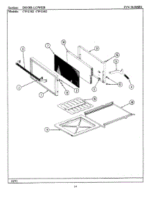04 - Door-Lower parts for Maytag Oven CWG402 from AppliancePartsPros.com