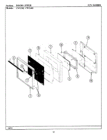 05 - Door-Upper parts for Maytag Oven CWG402 from AppliancePartsPros.com