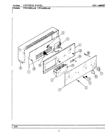 04 - Control Panel parts for Maytag Oven CWG4020AAB from AppliancePartsPros.com