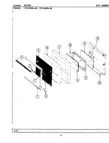 05 - Door parts for Maytag Oven CWG4020AAB from AppliancePartsPros.com