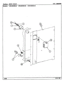 03 - Body-Rear parts for Maytag Oven CWG4020BAB from AppliancePartsPros.com