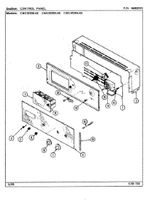 04 - Control Panel parts for Maytag Oven CWG4020BAB from AppliancePartsPros.com