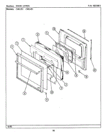 04 - Door-Upper parts for Maytag Oven CWG451 from AppliancePartsPros.com