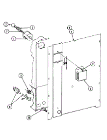 02 - Body (Rear) parts for Admiral Oven CWGA200AAB from AppliancePartsPros.com