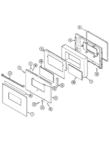 02 - Door parts for Maytag Oven CX9875VYV from AppliancePartsPros.com