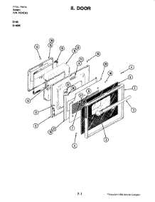 06 - Door parts for Jenn-Air Range D146 from AppliancePartsPros.com