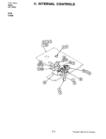 07 - Internal Controls parts for Jenn-Air Range D146 from AppliancePartsPros.com