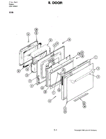 06 - Door parts for Jenn-Air Range D156 from AppliancePartsPros.com
