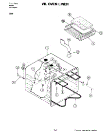 08 - Oven Liner parts for Jenn-Air Range D156 from AppliancePartsPros.com