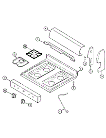 02 - Control Panel / Top Assembly parts for Maytag Range D31100PAAL from AppliancePartsPros.com