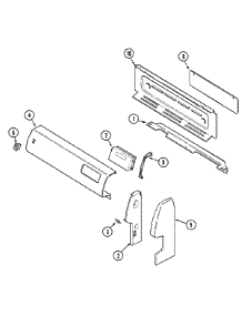 02 - Control Panel parts for Maytag Range D31111WAWL from AppliancePartsPros.com