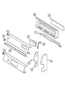 02 - Control Panel (Xaal, Xawl) parts for Maytag Range D31113XAAL from AppliancePartsPros.com